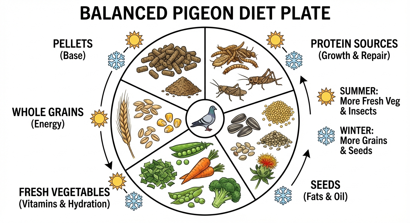 Pigeon Rescue Nutrition & Feeding: Seasonal Considerations and Best Practices