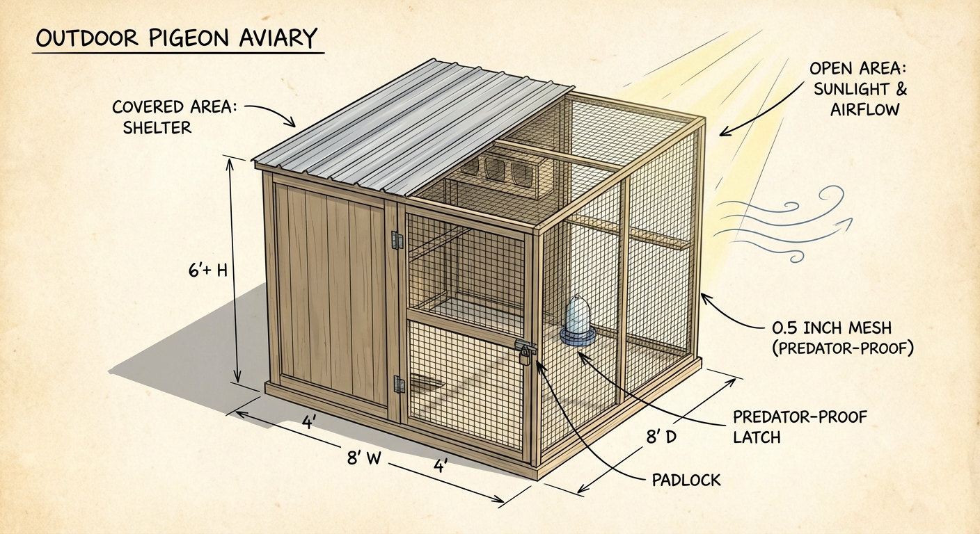 Comprehensive Guide to Habitat & Housing for Rescued Pigeons