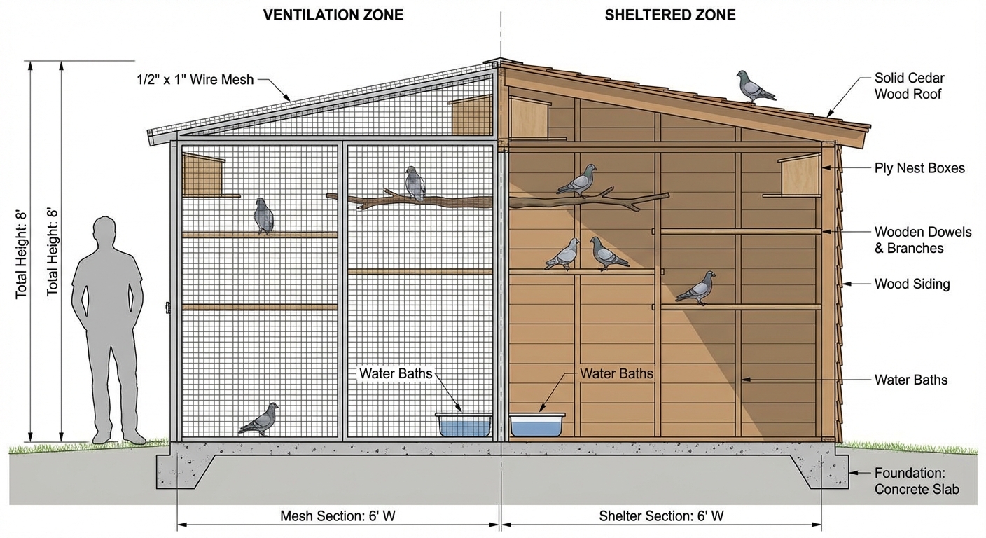 Pigeon Rescue: Creating Safe Habitats and Housing with Seasonal Considerations