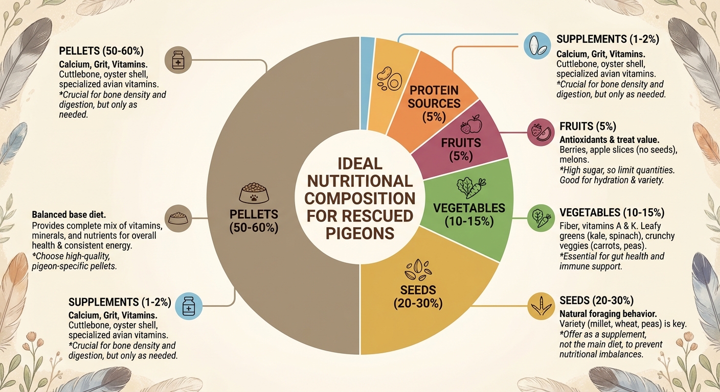 Advanced Nutrition & Feeding Practices in Pigeon Rescue