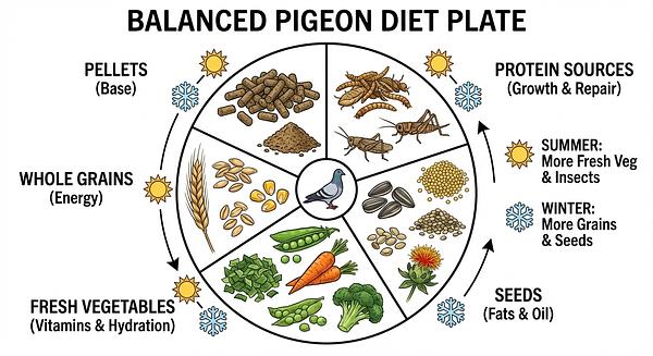Pigeon Rescue Nutrition & Feeding: Seasonal Considerations and Best Practices