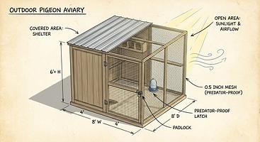 Comprehensive Guide to Habitat & Housing for Rescued Pigeons