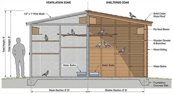 Pigeon Rescue: Creating Safe Habitats and Housing with Seasonal Considerations