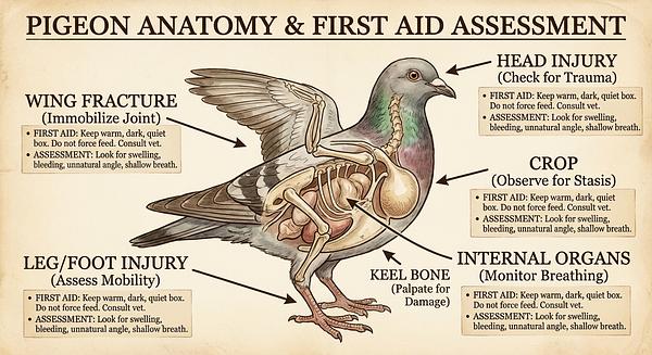 Advanced First Aid & Emergency Care for Injured or Sick Pigeons