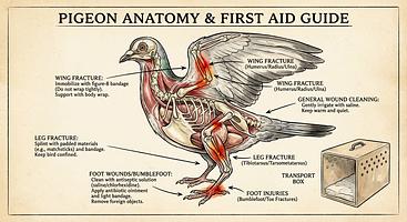 Pigeon Rescue: First Aid & Emergency Care with Real-World Case Studies