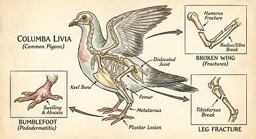 Pigeon Rescue: Health & Medicine with Real-World Case Studies
