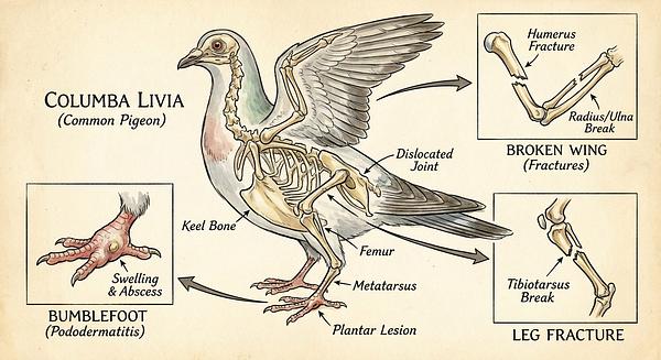 Pigeon Rescue: Health & Medicine with Real-World Case Studies